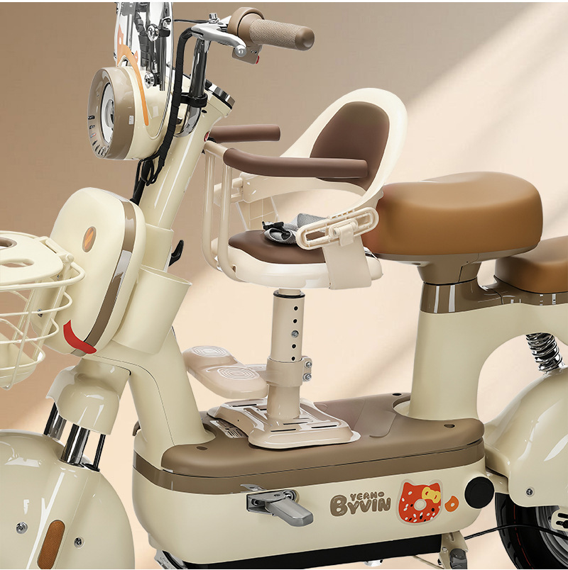 New Electric Vehicle Child Seat with Front-Mounted Pedal, Battery-Powered, Suitable for Babies and Infants, Can Be Used as a Seat or a Stool, with Adjustable Height
