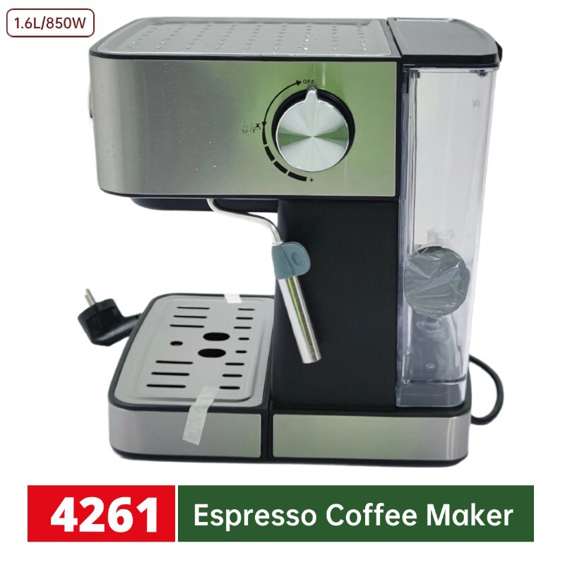 Cross-Border Espresso Machine Semi-Automatic Cappuccino Household Grindable Bean High-Pressure Steam Milk Foaming All-In-One Machine Cross-Border Espresso Machine Semi-Automatic Cappuccino Household Grindable Bean High-Pressure Steam Milk Foaming All-In-One Machine
