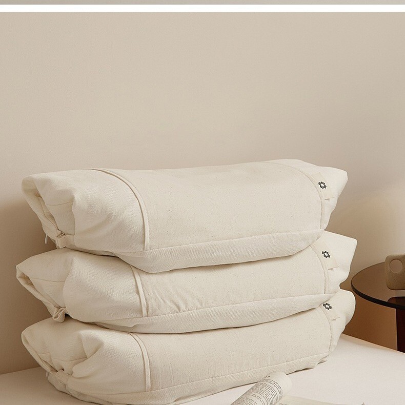 Removable and Washable Cotton-Linen Black Buckwheat Pillow Core Removable and Washable Cotton-Linen Black Buckwheat Single-Person Pillow Core