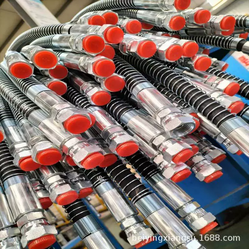 破碎锤油管挖机钩机炮头管工程机械高压四层钢丝编织挖掘机橡胶管