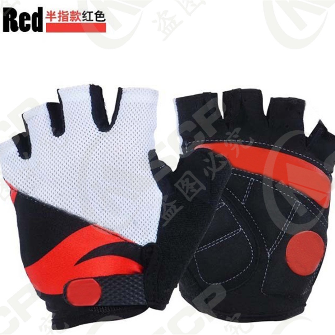 Deportes al aire libre guantes de equitación medio dedo al por mayor al aire libre equitación hombres y mujeres fitness medio dedo Palma protección transpirable
