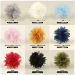百合diy立体布芸雪紗花雪紡網紗花diy胸花靴花服装アクセサリー卸売り補助材料花