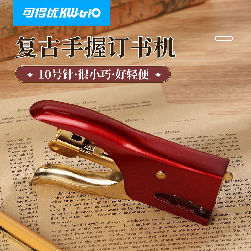 Disponible You5228 Retro Manual Encadelador de Embalaje para llevar Grapadora 10 8 página Manual Grapadora portátil