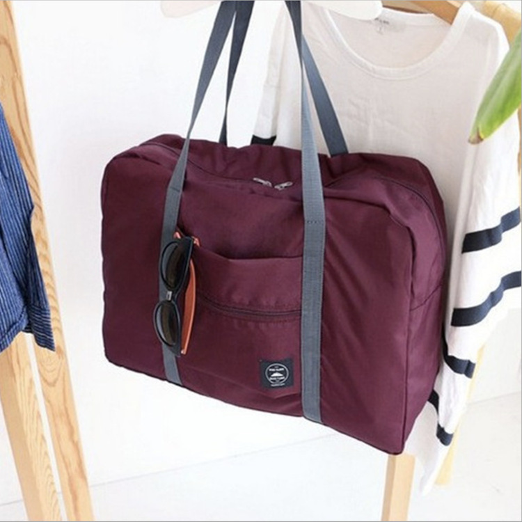 Bolsa de viaje de gran capacidad de estilo coreano bolsa de almacenamiento de viaje plegable bolsa de almacenamiento de viaje bolsa de jacquard bolsa de organización de ropa
