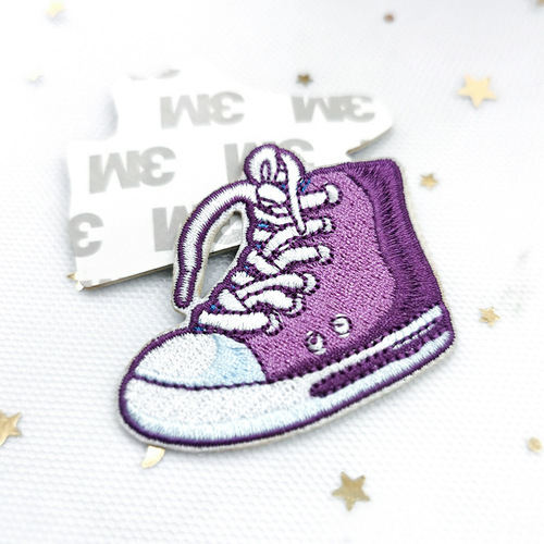Wholesale cute cartoon fruit embroidery patch fabric for DIY patchwork bags, self-adhesive embroidery patches