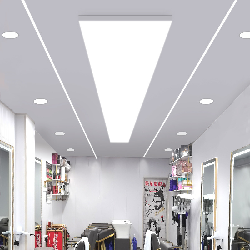 lámpara sin sombra para la peluquería lámpara super brillante sala de transmisión directa tienda de ropa lámpara de techo de película suave peluquería lámpara de techo personalizada