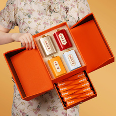 龍鳳呈祥高端茶禮金駿眉正山小種古樹紅茶滇紅肉桂茶葉伴手禮批發