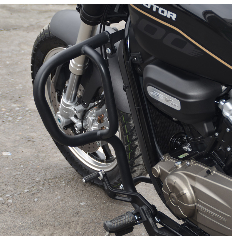 Suitable for Qianjiang Flash 400 motorcycle front bumper, Flash 400 AMT anti-fall bar, protective bar, modification accessories