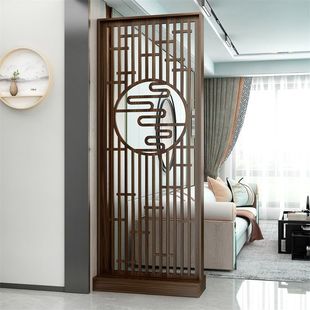 Chinese-style Home Screen Living Room Wooden Entrance Partition Office Decoration Shelf Screen