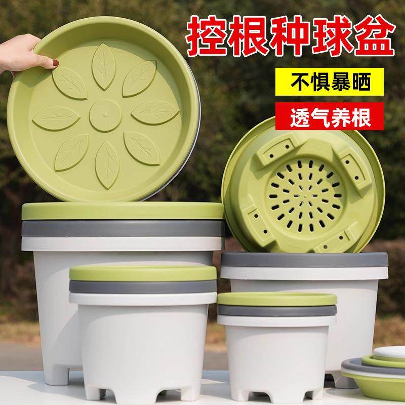透气球根花盆托盘底座树脂塑料花托加厚接水盘花架盆景垫底盘底托|undefined