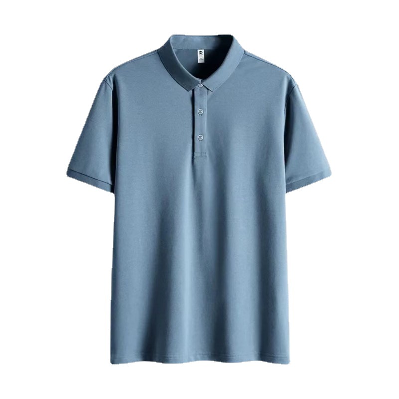 2023 Verano TikTok camisa de Polo de manga corta casual europea y americana de comercio exterior solapa sin costura stretch
