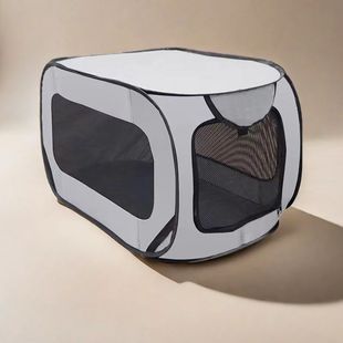 Source manufacturers dog kennel foldable Oxford cloth scratch-resistant pet cage outdoor car portable cross-border dog kennel wholesale