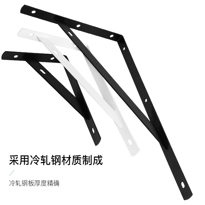 Soporte de Pared Triangular Reforzado para Estantes, Soporte de Pared para Estantes, Soporte de Almacenamiento con Trípode