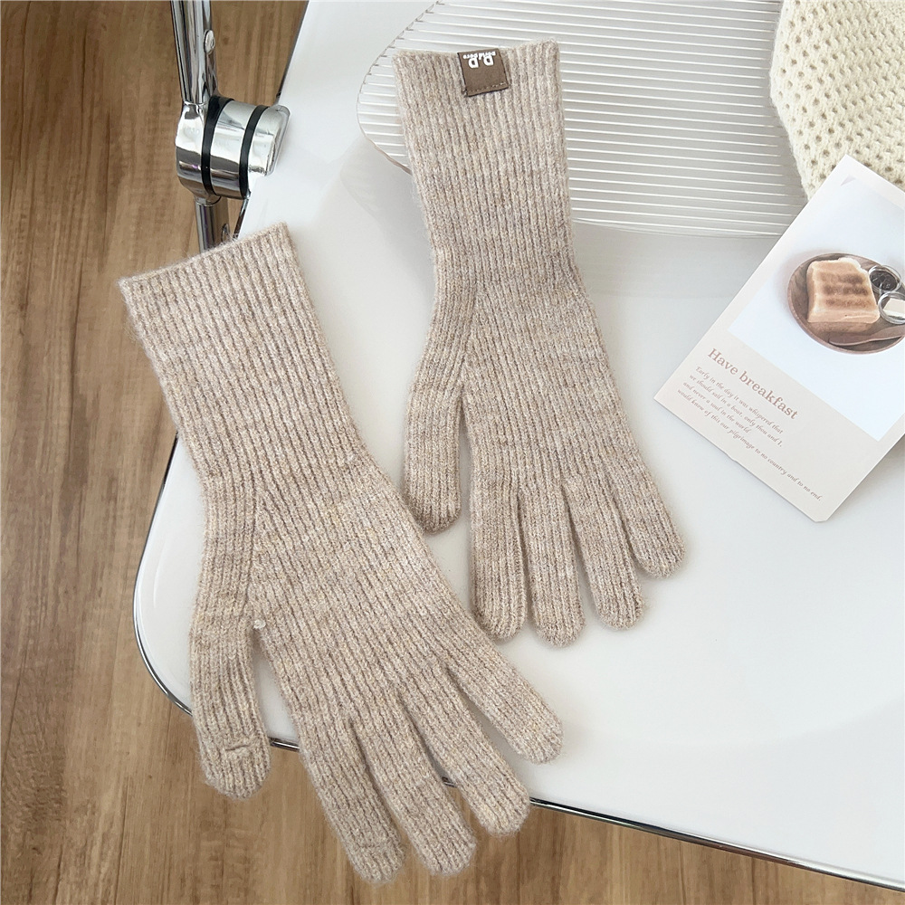 Women's Preppy Style Simple Style Solid Color Gloves 1 Set display picture 4