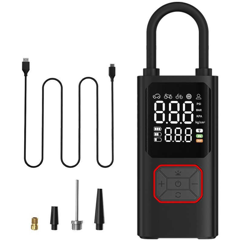 Car Air Pump, Portable Electric Air Pump, Multi-Function Power Bank, Digital Display Tire Pressure, Car Tire Air Pump