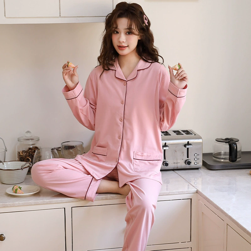 Хлопковая послеродовая одежда, летние послеродовые пижамы для кормления, кардиган, костюм для беременных, удобная и свободная домашняя одежда для беременных женщин, тонкая