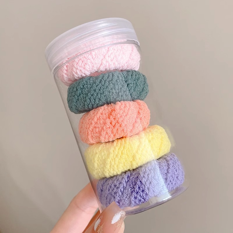 Caricatura encantadora anillo de pelo pulgar no daña el cabello de los niños correa de correa pequeña cuerda de cabello para niñas cuerda de cabello