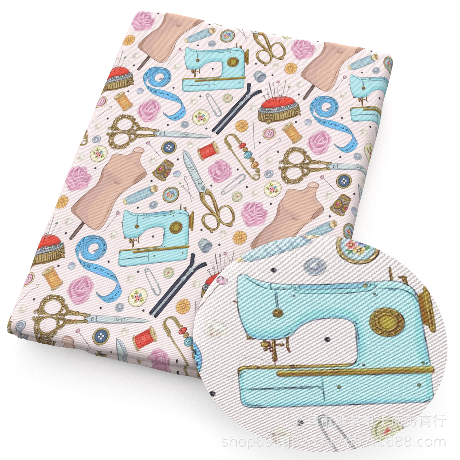 100% cotton, 50*145cm continuous -23