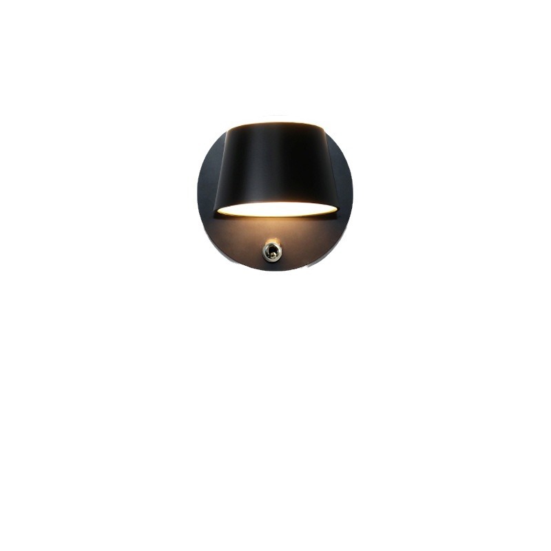 lámpara de pared de lectura LED con interruptor de atenuación lámpara de cabezal de cama del dormitorio nórdico simple ángulo de iluminación ajustable protección de ojos minimalista