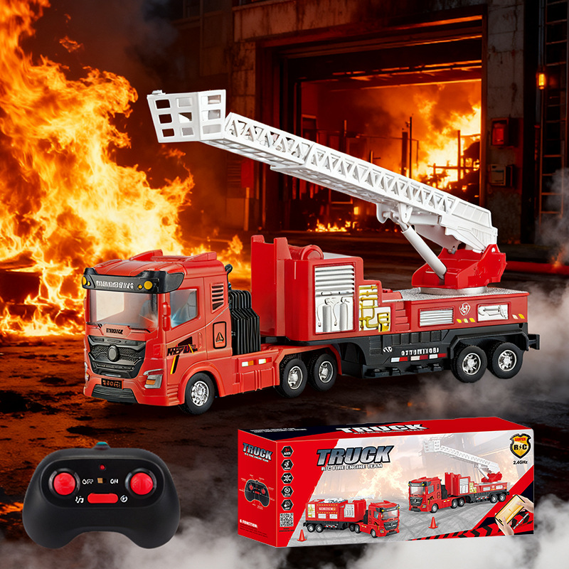 Wal-Mart al por mayor con luces y música conjunto de automóviles de control remoto Amazon transfronterizo grúa infantil coche de juguetes