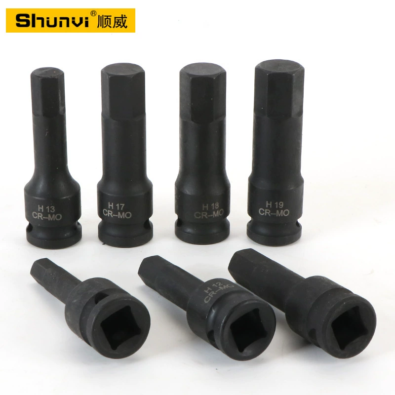 1/2 Pneumatic inner hexagonal sleeve wind cannon batch head conjoined header of the head of the wind inner hexagonal rotation inner hexagonal artillery cannon