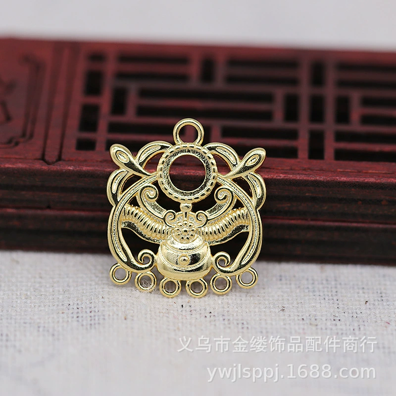 Yiwu Jinluo новая цветовая стойкость позолоченная DIY украшение ожерелье мята голова обруч подвеска серьги аксессуары B1307