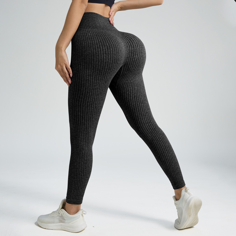 Nuevos pantalones de yoga sin costuras con hilo AB de estilo caliente, pantalones de fitness, leggings al aire libre, pantalones deportivos para mujer