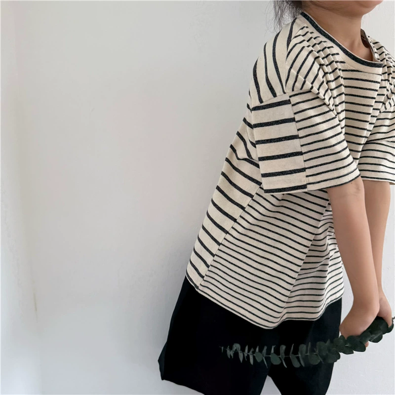 GL-kids Летняя детская футболка хлопковая с коротким рукавом, корейский стиль
