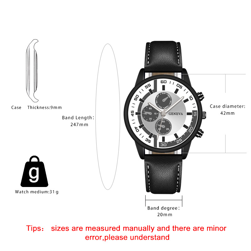 Fashion Quartz Watch - Grey