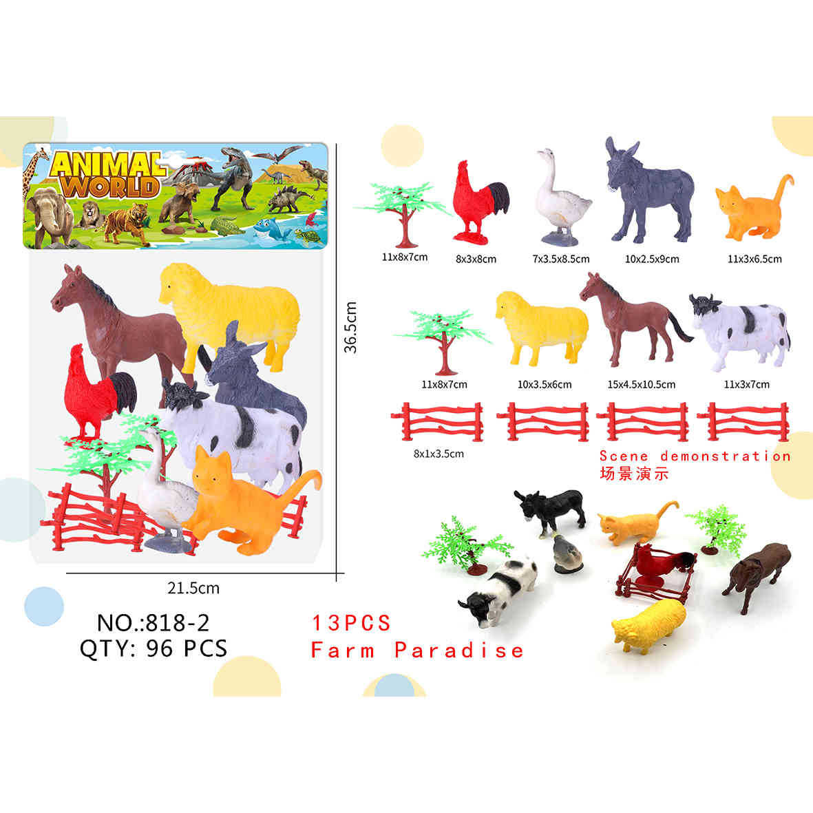Transfronterizos infantiles simulación de animales dinosaurios tigre león panda jirafa modelo de insecto conjunto de juguetes de educación temprana