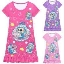 �¿�Ůͯ˯��ȹ cosplay������LABUBU ��ͯ��Ҷ������ȹ  82530