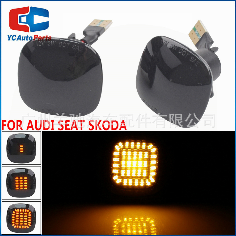 Adecuado para Audi Seat Leon Ibiza Skoda Octavia Fender luz lateral LED