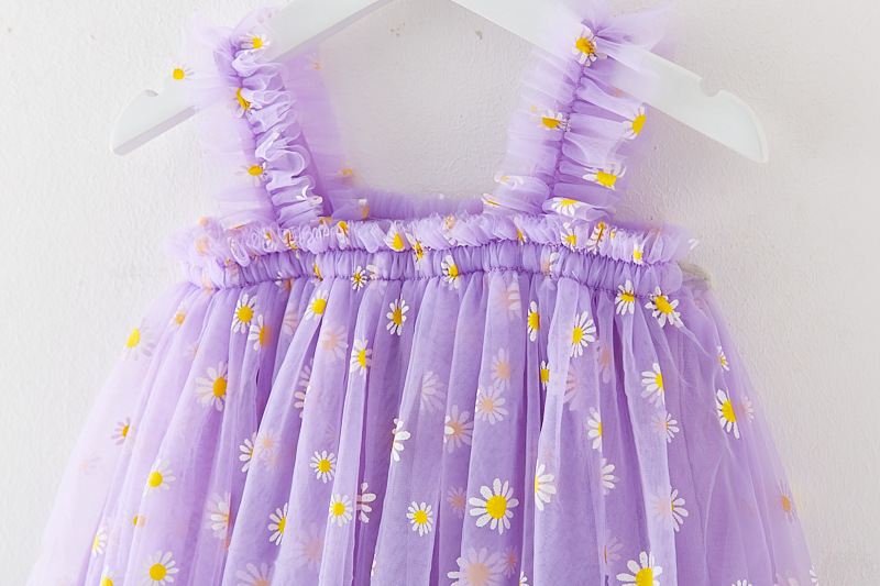 240g Weight Children's Dress Children's Clothing Type Knee-Length Dress Length Type Sleeveless Sleeve Length Mesh Dress Dresses Type Polyacrylonitrile Fiber Fabric Type High Waist Waist Line Casual, Daily Occasion U Neck Neckline Regular Fit Fit Type Printing Pattern Summer Season Girl'S Gender Princess Style Princess Printing Polyacrylonitrile Fiber Girls Dresses 6