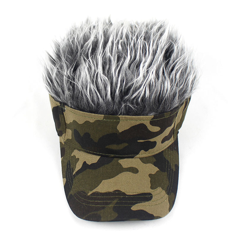 Unisex Strassenmode Einfarbig Tarnung Flache Traufen Baseball Kappe display picture 33