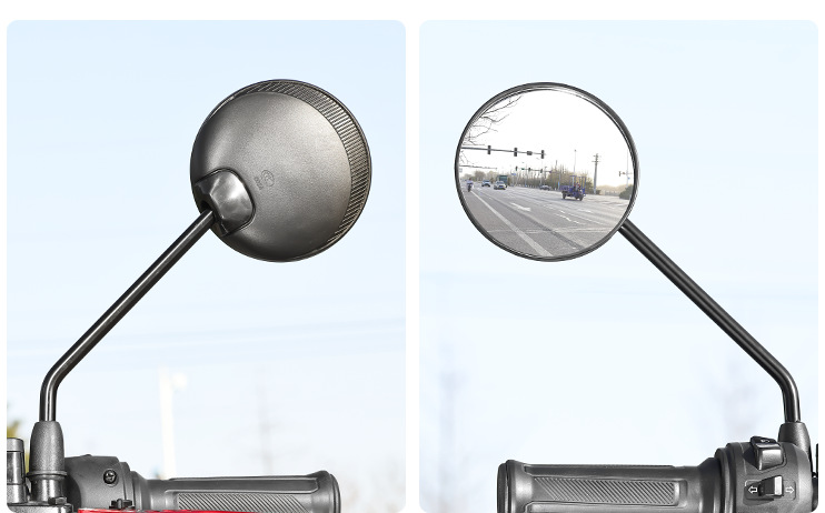 Modified M8 Straight-Thread Reflector Suitable for Aima No. 9 Electric Scooter Rearview Mirror, Scooter Rearview Mirror Convex Surface