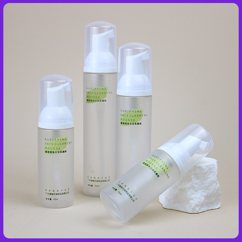 Transparent Mousse Bottle 30ml 60ml PET Squeeze Foam Bottle Face Wash Refill Bottle Hand Soap Foaming Bottle