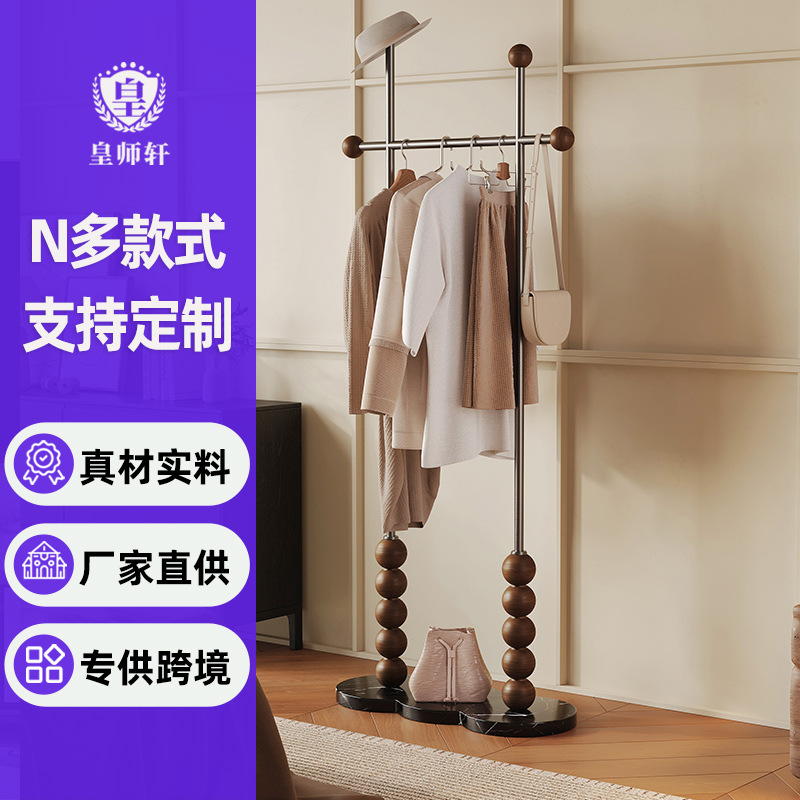 맞춤형 중고 침실 바닥 걸이 옷걸이 스테인레스 스틸 코너 입구 옷걸이 옷걸이 랙 블랙 레트로