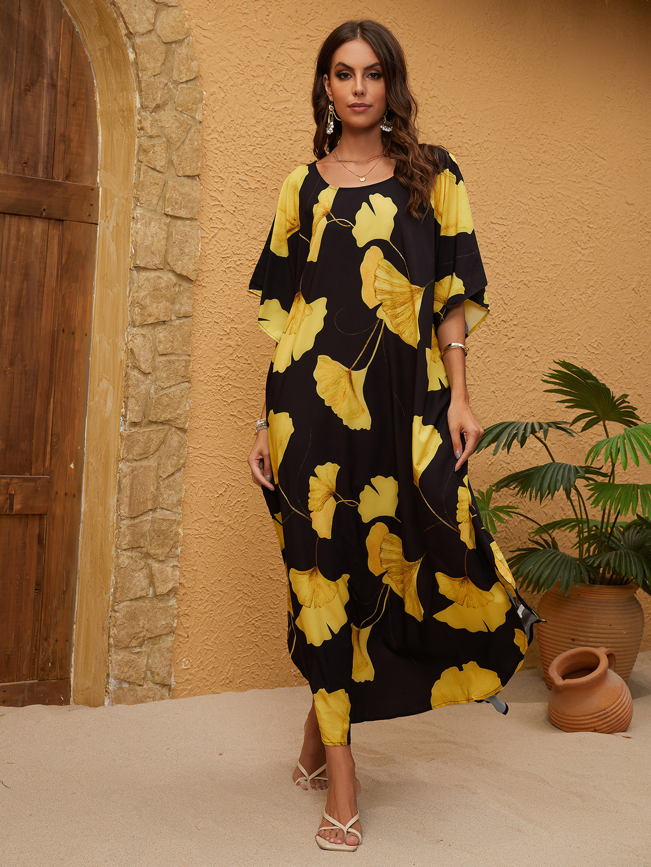 Europa y América de playa vestido de vacaciones bikini camisa traje de baño 5D121