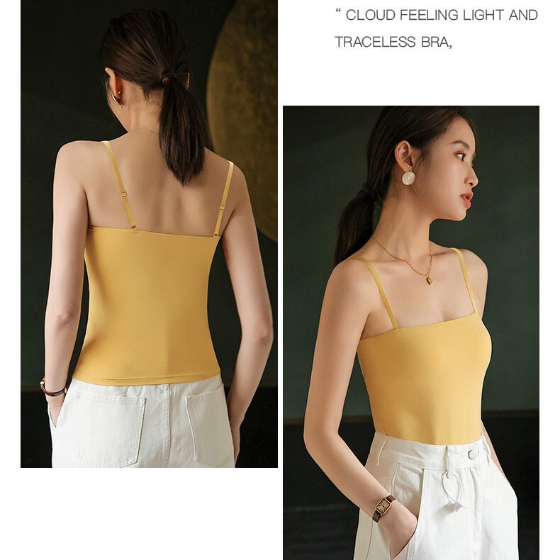 Clearance Special Small Camisole for Women, Summer Beauty Back Bra, Integrated Inner Wear with Chest Pad for Sports Yoga