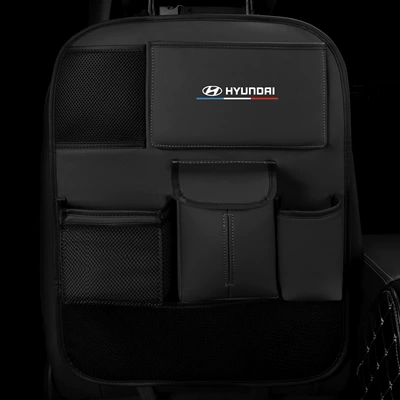 Suitable for modern car chair back storage bag car multifunctional tissue bag storage bag seat hanging small table (Car table board) - no-table-board-quiet-black-modern