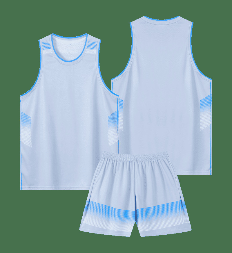 traje de baloncesto americano personalizado juego de entrenamiento masculino rápido secado transpirable camiseta de hombro estrecho impresión logotipo uniforme de equipo