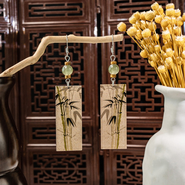 Retro ethnic earrings
