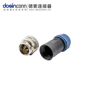 Manufacturer Supplies Deso 7/8 Female 6-Core Straight Wiring Welding Wire Without Shielding Connector