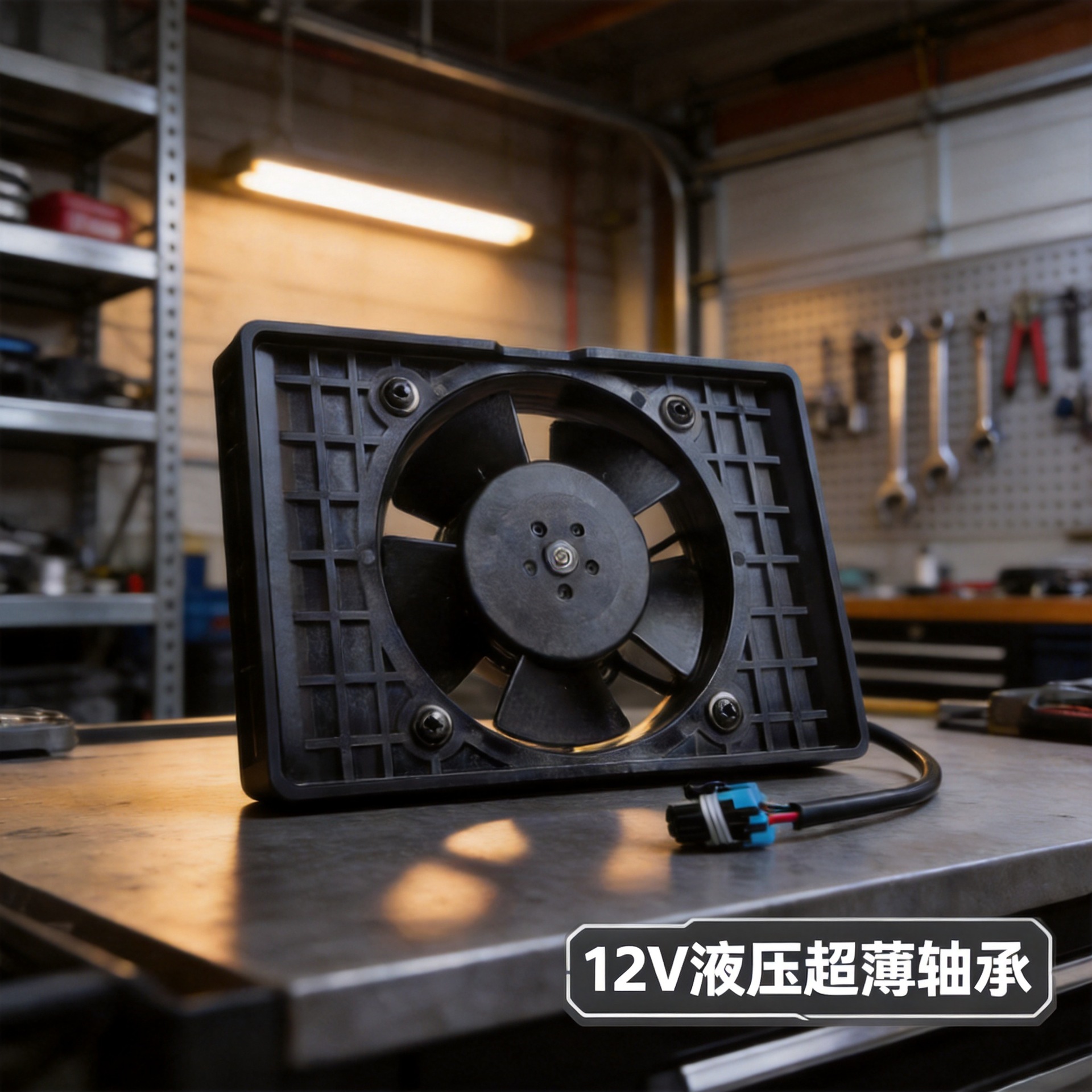 Air fan for traveling, ultra thin hydraulic bearing, 12v