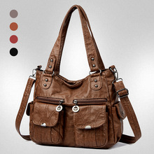 跨境时尚女士单肩包欧美大容量软皮女包批发斜挎托特包新款手提包