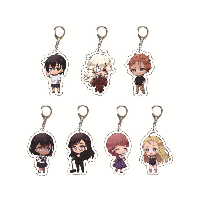 Summer Reprise Acrylic Keychain Figurine Merchandise Wada Shintaro Tsuboyuki Tsubomizu Cross