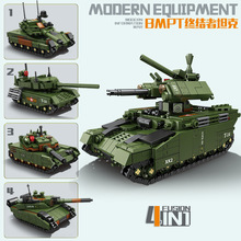 开智84142军事4合1现代装备坦克组装模型男孩子拼装积木玩具礼物