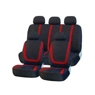 Car Seat Covers, Universal Universal seat cover - y30077red-9pcs-universal-size