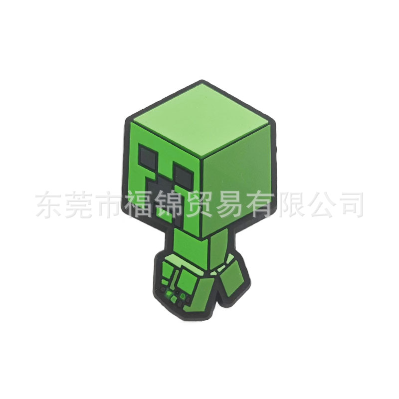 Nuevos zapatos con agujeros, accesorios, zapatos de bricolaje, flores, zapatos de PVC, hebillas, decoración, jardín, agujeros, lindos accesorios de dibujos animados, Minecraft