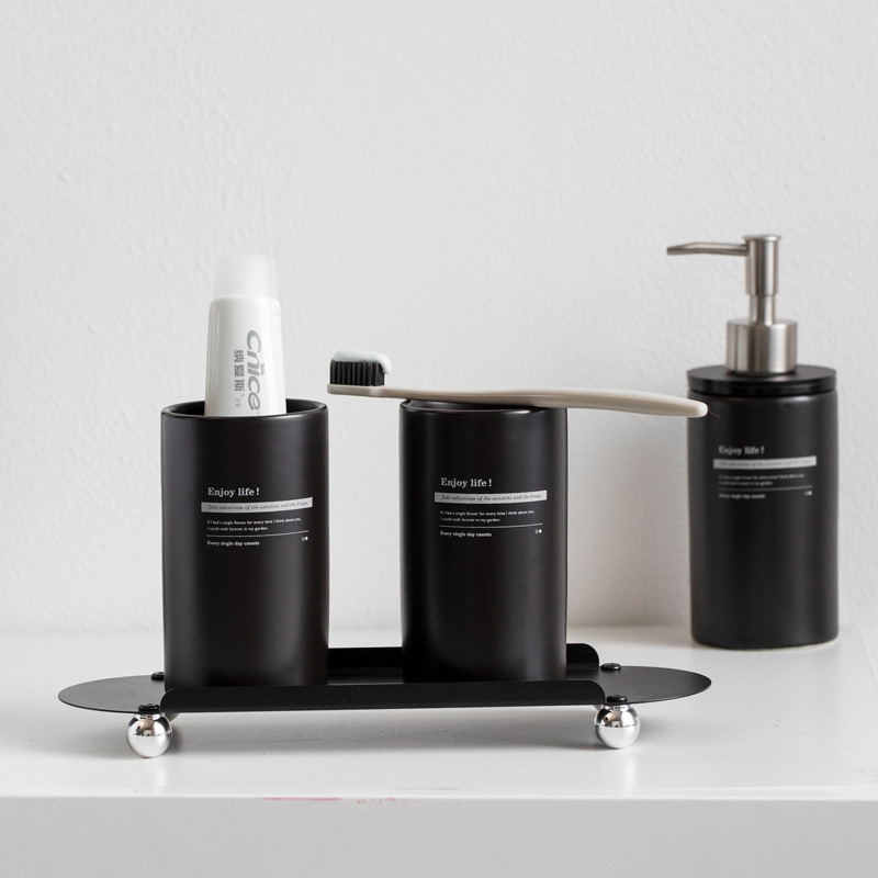 Taza de cerámica taza de agua taza diente baño Baño enjuague bucal taza B & B Hotel lavado traje pareja cepillado taza